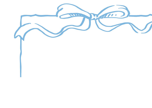 Blue bow