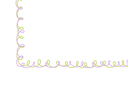 Green and purple squiggle