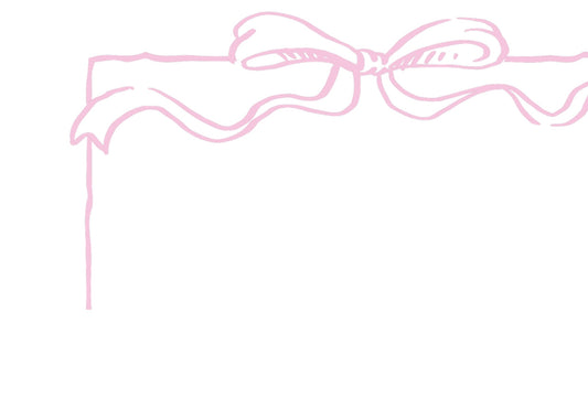 Pale pink bow