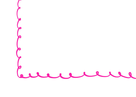 Hot pink squiggle