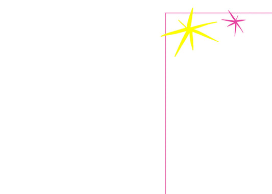 Pink and yellow sunbursts