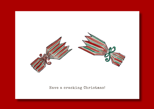 Christmas cracker greeting card