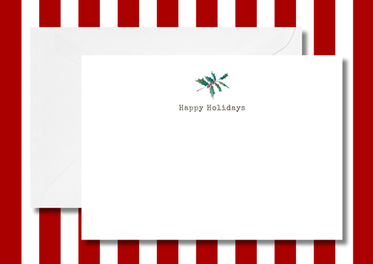 Holly notecard
