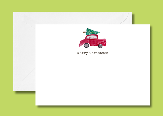 Driving home for Christmas notecard