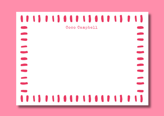 Pink dashes