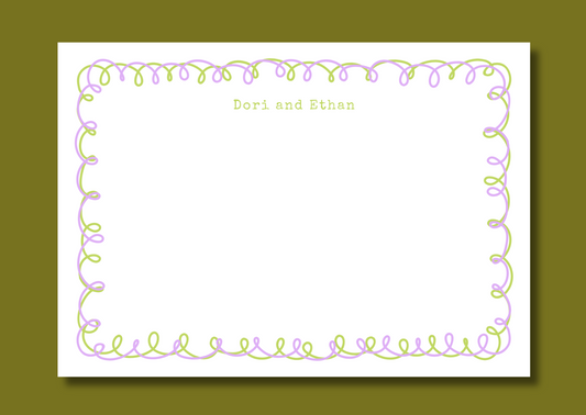 Green and purple squiggle