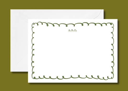 Dark green squiggle