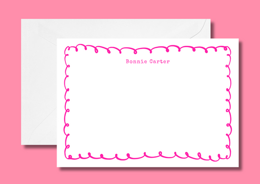 Hot pink squiggle
