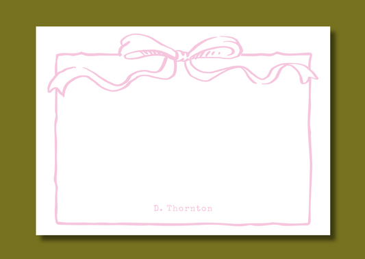 Pale pink bow