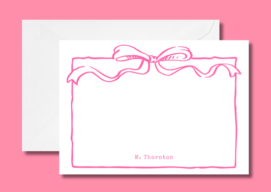 Hot pink bow
