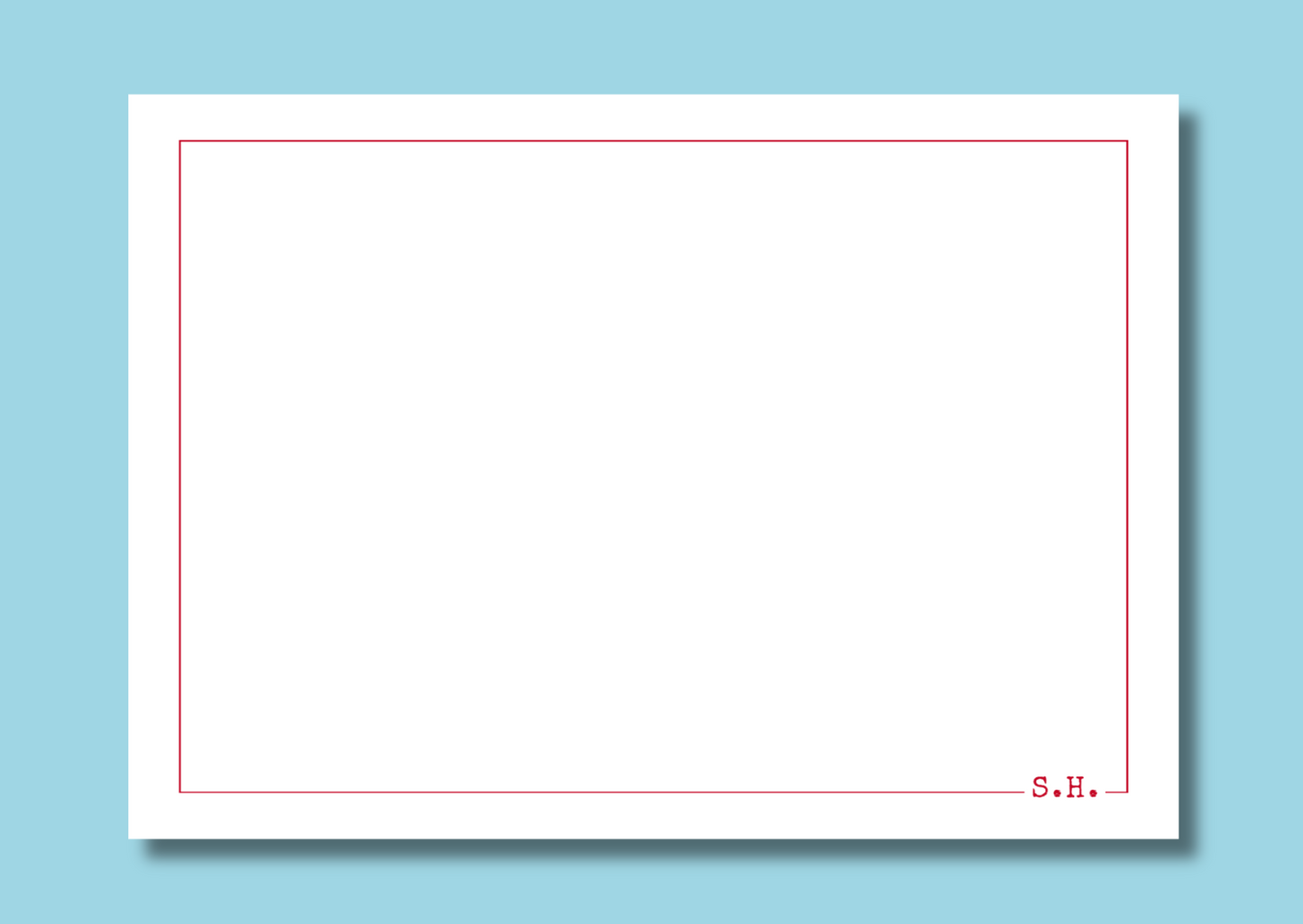 Simple red line