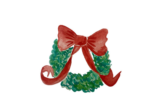 Wreath greeting card