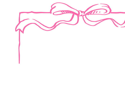 Hot pink bow