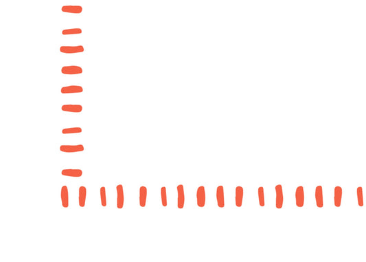 Orange dashes