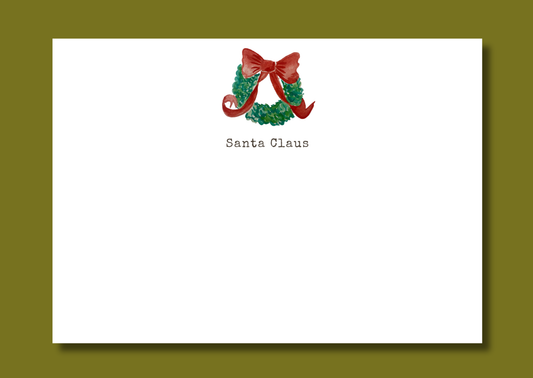 Wreath notecard